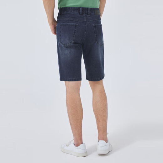 YOUNGOR pants men's mid-season young men's jeans shorts casual shorts shopping mall same style Navy blue 34 175/84A