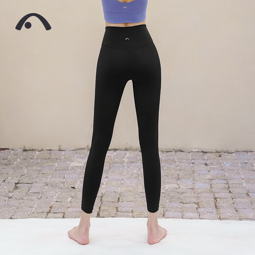 Aixiabu Women's Yoga Pants Autumn and Winter Style Mid-High Waist High Elasticity Comfortable Shaping Butt Lifting Sports Fitness Pants Tight Pilates Pants X33123NSM Black/Lycra Brushed XL