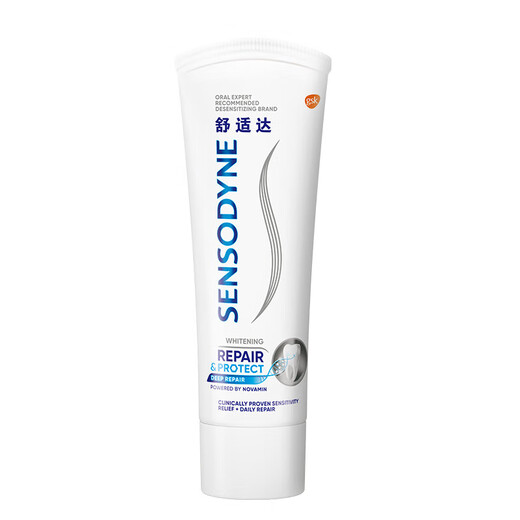 Sensodyne Professional Repair Toothpaste Anti-Sensitive Fluoride Teeth Sensitive Desensitization Novamin Technology Family Pack Whitening Formula 180g