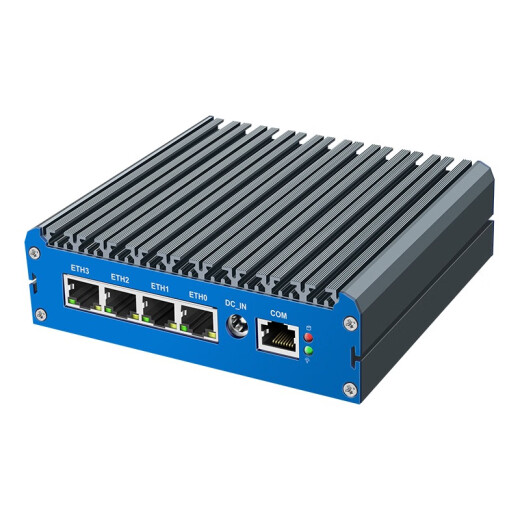 倍控G48 N5105多网口四核软路由嵌入式工业电脑物联网主机X86开发板准系统4G通信SIM卡槽n6210 准系统 DDR4+M2插槽 G48蓝色面板-N6415四网226
