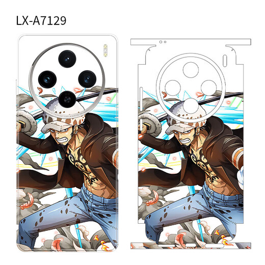 万浮生适用vivox100Ultra连体全包保护膜动漫卡通100Spro背膜贴纸彩膜 LX-C1396 For vivox100Ultra连体全包