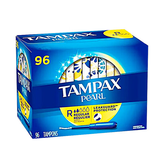丹碧丝（TAMPAX）加拿大进口丹碧丝Tampax卫生棉条 导管式无感内置棉棒卫生姨妈巾 普通流量 96支 1盒
