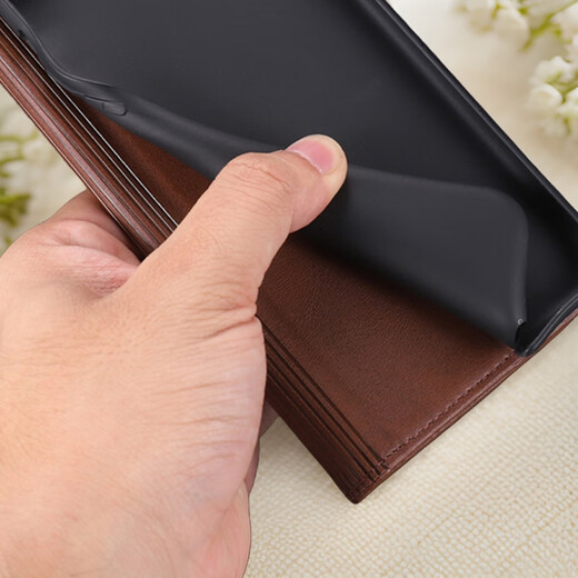 Ju Xiaozhi eignet sich für Honor X60 Mobiltelefon Hülle Flip Leder Hülle BRC-AN00 Wallet Card Case Full-Pack Anti-Fall-Fall-Innenhülle High-End-Ledermagnetanhang Honor X60 [Black]