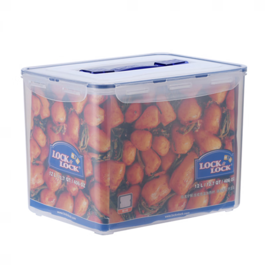 塑料保鲜盒大容量12L冰箱收纳相机邮票密封箱粮水果食品 3.9lhpl829保鲜盒9l保鲜9L