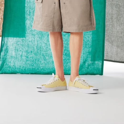 匡威（Converse）Jack Purcell白色帆布 开口笑男女同款休闲低帮板鞋164057C A11964C 37.5