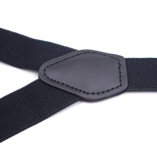 
Huimei children's strap clips and bow tie suit baby suspender belt black children's shoulder strap three-clip baby anti-fall belt medium-child black suitable for height 100-160cm