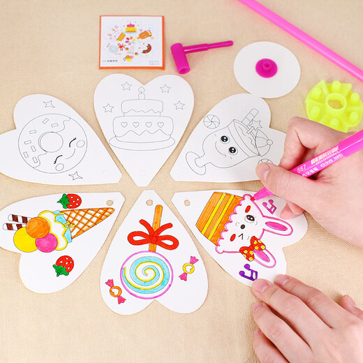 Zoco Kinder handgefertigtes Materialpaket Kindergarten leere Malmal