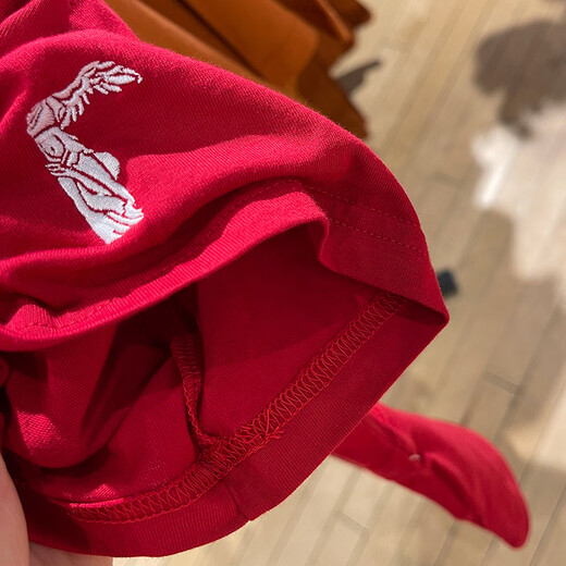 Nike (Nike) Kurzärärmelte T-Shirt Damen 2025 Sommer New Sportswear Strickbarer runder Hals lässig obere Halbhülle reine Baumwolle HF6291-687 Red M