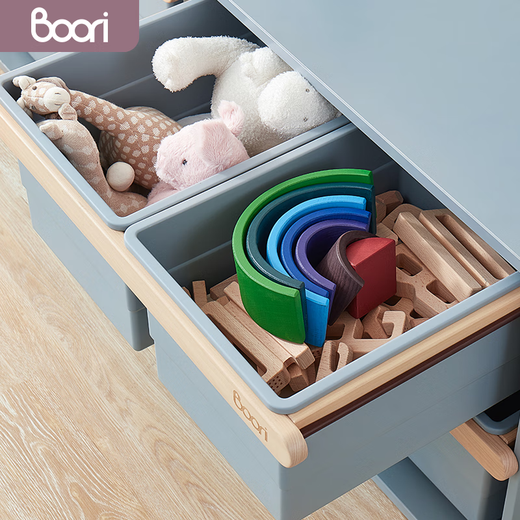 Boori Teddy toy storage cabinet children's large capacity classification locker baby locker kindergarten with storage rack blueberry color