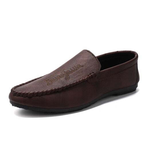 Specht 2025 Jugend Sommer All-Match Koreaner neuer fauler Beanie Schuhe Fashion Casual Herren Loafer Schuhe D838 Brown 40