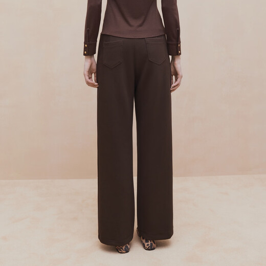 FIRSTSTATION FS Dayajia Slim Slant Pocket Straight Down Pants Women's 24th Autumn and Winter New Style Y601A Brown 160/68A/M