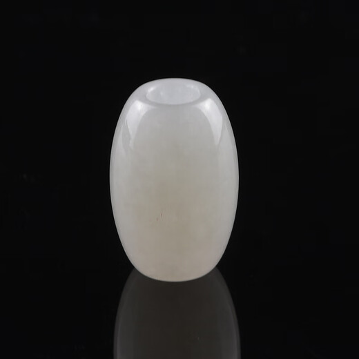 DL 1998 Pangdonglai Quality Jade Barrel Beads Single Road Road Tong Pendant Tianlan Jade Transport Beads Myanmar A-go Beads Jade Number: 9853