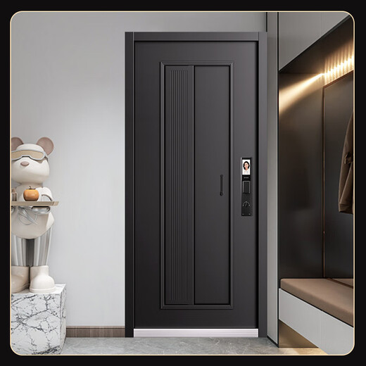 OUDILE CLASS A Lüftete Anti-Diebstahl-Tür Eingangstür + Tür mittlere Türbeatmung + Doppelfilternetz + Smart Fingerabdruck Schloss Vollautomatisch intelligentes Schloss 2150*960/2050*1050