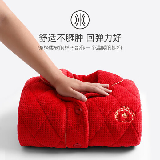 Adore autumn and summer pajamas for women in winter, thickened quilted flannel and velvet coral velvet, warm autumn and winter style, bright red animal year A847616 camellia red L size (weight 110-125 Jin Jin is equal to 0.5 kg)