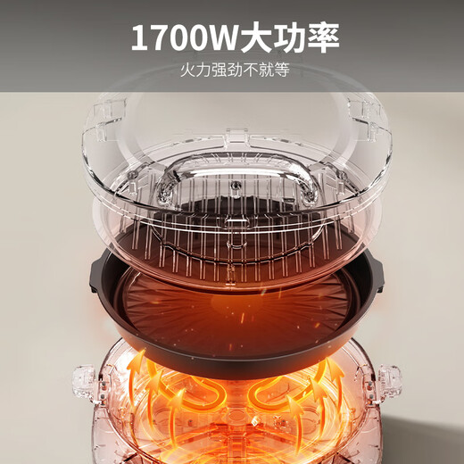 Joyoung electric pancake pan sandwich maker breakfast machine 36mm deep baking pan 0 fluorine titanium porcelain super wear-resistant less oil frying machine high power pancake pan GK565Pro