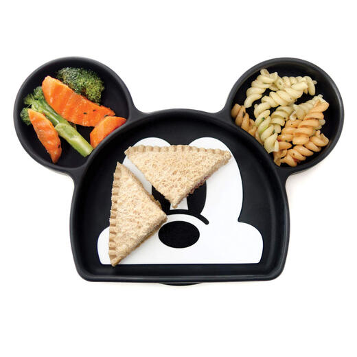 Bumkins Disney 硅胶抓握盘 可用于微波炉洗碗机 米老鼠