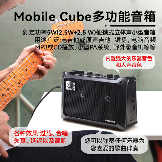 Roland Electric Acoustic Guitar Speaker Mobile AC Folk Singing Portable Multifunctional Stereo Speaker MOBILE AC+Shure Microphone+Gifts