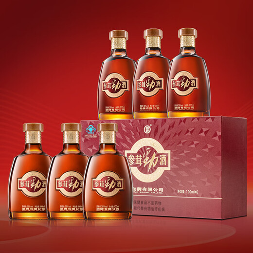 Jinpai Ginseng et Antler Jinjiu Gift Gift 38 degrés 100 ml 6 Bouteilles Boîtes