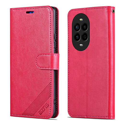 AZNS 华为nova13Pro手机壳翻盖皮套MIS-AL00保护防摔5G前后全包软壳侧翻钱包式复古商务13pro男女新款 棕色 Nova13Pro 5G