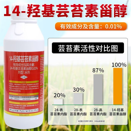Brassinoids 0.01 High Content 14-Hydroxybrassinosteroid Plant Growth Regulator Rooting Genuine Pesticide Hydroxybrassinoin 10g *1 bag