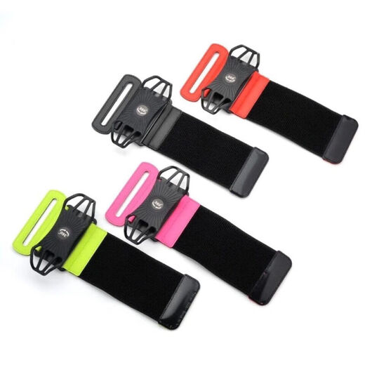 Luo Zhuodou's mobile phone case worn on the hand, sports and outdoor universal mobile phone armband arm bag wristband elastic rotating running and cycling regular model 180 degree rotation 1 pack black