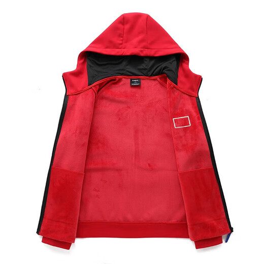 La ropa deportiva del equipo nacional olímpico de París establece el otoño y el invierno de los hombres y el invierno de los hombres, el representante de los deportes chinos 9903 Red Plus Fleece Chaqueta para niños 120