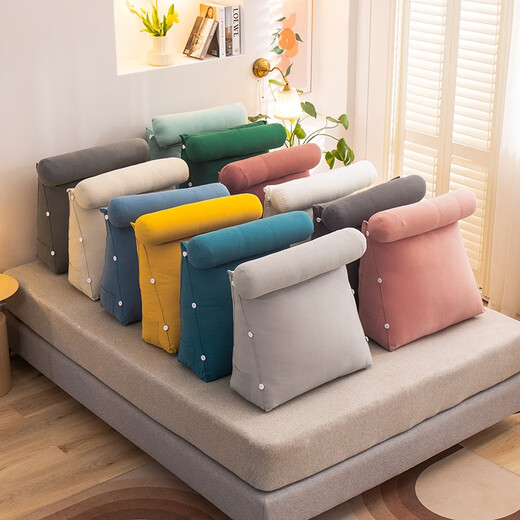 Belly Pregnancy Pad, Intercourse Pillow, Buttock Pillow, Couple Triangle Pillow, Intercourse Pillow, Butt-Elevating Pillow, Curie-Grey (Removable and Washable), 40L x 35H x 15Thick cm/No Round Pillow