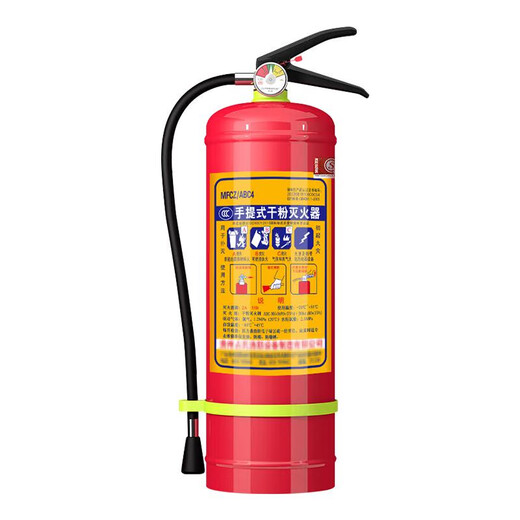海啸TSUNAMI手提式干粉灭火器4公斤商铺用家用车载工厂12358kg箱套装消防器材 1kg 干粉 1kg灭火器车用 新