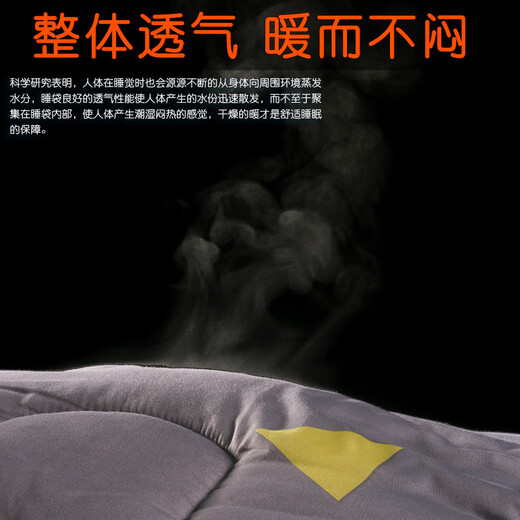 Yongshuoxing sleeping bag for adults outdoor camping adult single indoor winter thickening cold portable four seasons children and students lunch break love increases spring and summer