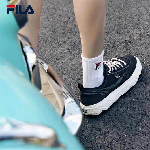 Zapatos de hombres oficiales de Fila Rock Rock Modern Canvas Zapatos 2024 Summer NUEVO Moda Zapatos informales zapatos Sports Black-Bk 41