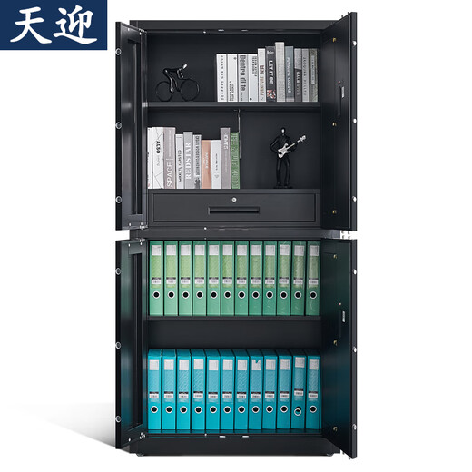 天迎保密柜文件柜智能锁具纯黑通双节TY-BM5266