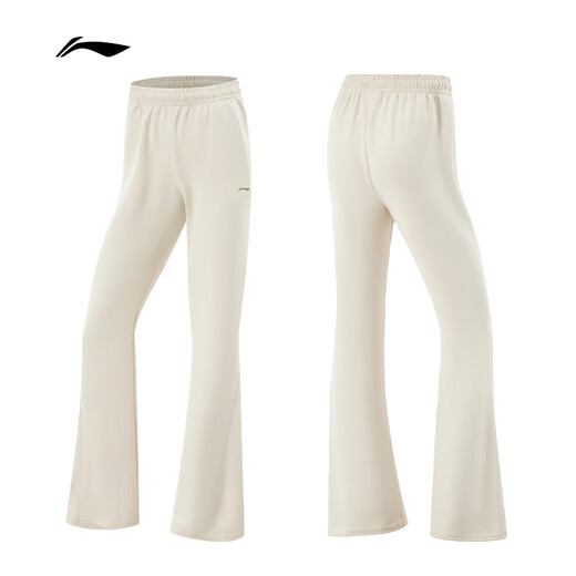 
Li Ning micro-flare trousers for women 2025 summer new fitness series fashionable skin-friendly and comfortable sports trousers AKLV718 Dune Khaki-5 XL