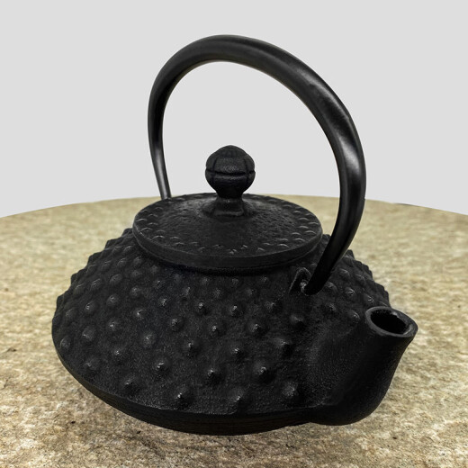 
Iron Cast Iron Tea imported from Japan, black big ash pattern teapot brewed tea 0.35L-12041 Black 0.35L
