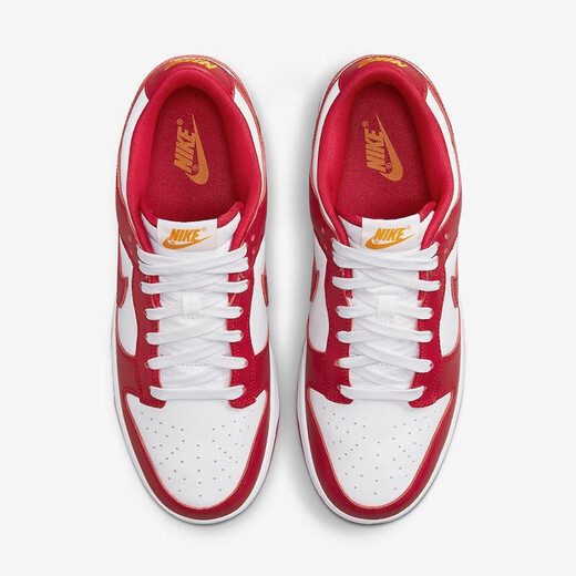 耐克（Nike）篮球鞋男鞋Air Jordan aj1板鞋2025夏季新款低帮透气休闲轻便运动 DD1391-602白红DunK 43