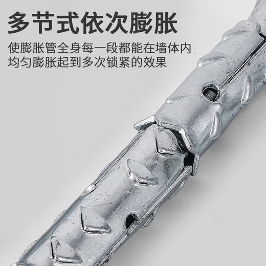 LSNUO mountain spine expansion screw lightweight brick foam brick hollow brick special expansion bolt fish scales pull out the expansion tube mountain spine expansion screw 5 cm * 10 pieces