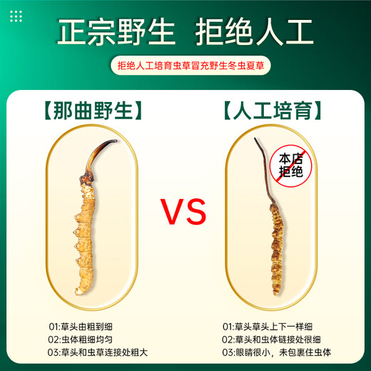 Zhaoying Peak [wild] Cordyceps sinensis, die neue getrocknete Cordyceps in der ersten Stufe in Nagqu, Tibet. Geben Sie den Eltern eine tonische Geschenkbox 2 Wild 2 Stücke/Gramm 5 Gramm 10 Stücke [tibetische Geschenkbox]
