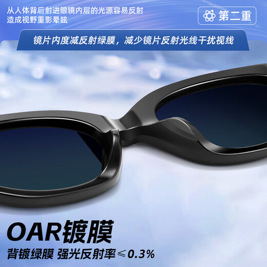 CAPONI复古猫眼GM墨镜男女士偏光太阳镜防紫外线开车驾驶眼镜防晒高级感