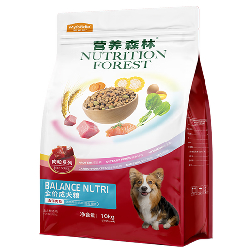 Maifudi Nutrition Forest Dog Food 20 Jin [Jin equals 0.5 kg] General-purpose natural food for all dog breeds Adult Dog Food 10kg