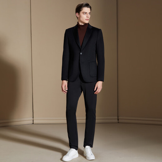 Antonio wool + cashmere business yarn-dyed plaid woolen suit commuter style men's business casual suit jacket