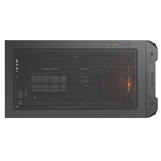 骨伽【小乘风MX600 MINI黑色+灵境V2 PRO 1正叶+2反叶】 快折式机箱 / ARGB无限镜风扇