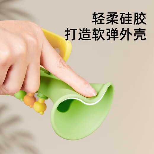 Tile trumpet children's toy baby baby blowing music blowing instrument blowing trumpet harmonica can whistle cherry blossom pink with hanging neck rope