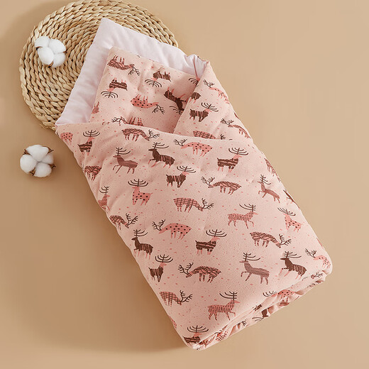 Mianguduo baby quilt, pure handmade cotton quilt, newborn thickened blanket, children's mattress, baby autumn and winter quilt, Gong Xi Fa Cai (autumn and winter style) 100*100cm