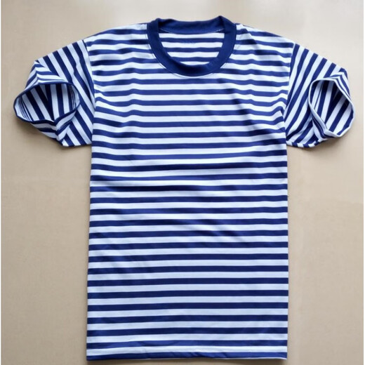 
Jihua special training physical fitness suit T-shirt shorts suit short sleeve quick-dry men's T-shirt military training breathable sea soul suit blue and white T-shirt summer sea single top 165-17084-88