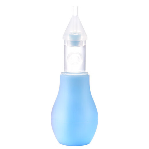 宝宝手动泵式硅胶防逆流吸鼻器婴儿手压式鼻涕清理器清洁器安全 硅胶防逆流吸鼻器【粉色】
