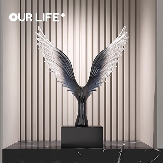 Olaijia creative light luxury high-end ornaments Dapeng spreads its wings art soft decoration modern simple living room office wine cabinet decoration YZ Dapeng spreads its wings ornaments 22*9*30cm