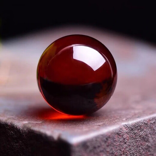 Fat Donglai same style amber single bead blood amber Burmese with Baltic beads single beeswax bracelet 24mm 1 piece