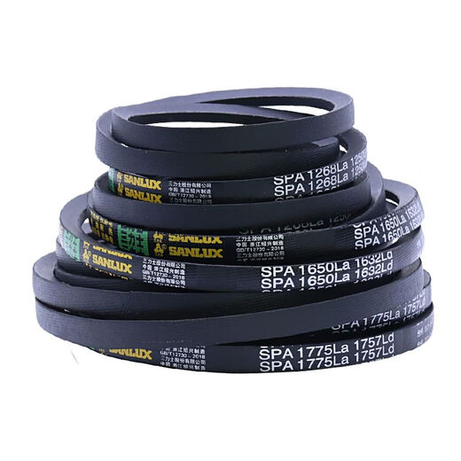 SPA type triangle belt rubber transmission belt SPA750-1800 hard wire timing belt for industrial machines, dark khaki color Sanlux SPA1725L