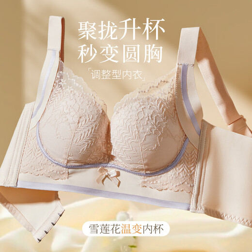 FENTENGCARE Small Breasts Look Bigger Lace Underwear Women's Bra Without Wires Push-up Breast Reduction Prevent Sagging No Empty Cup YR
