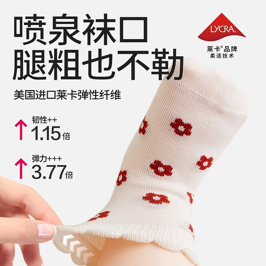 Baby Newborn Baby Socks Spring Autumn and Winter Cotton Socks Children's Mid-Tube Socks Female Baby Lace Socks Girls 0-6 Months