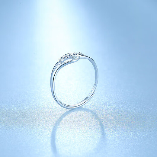 Saturday Fortune PT950 platinum ring for women, fashionable live mouth PT012120, about 2.83g, live mouth No. 13 birthday gift